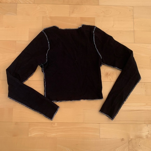 Brandy Melville Reverse Stitching Long Sleeve - Picture 3 of 4